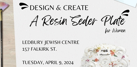 Resin Seder Plate Women's Event