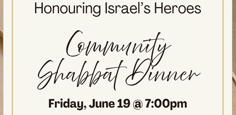 3 Shabbat Dinner Honouring our Heroes